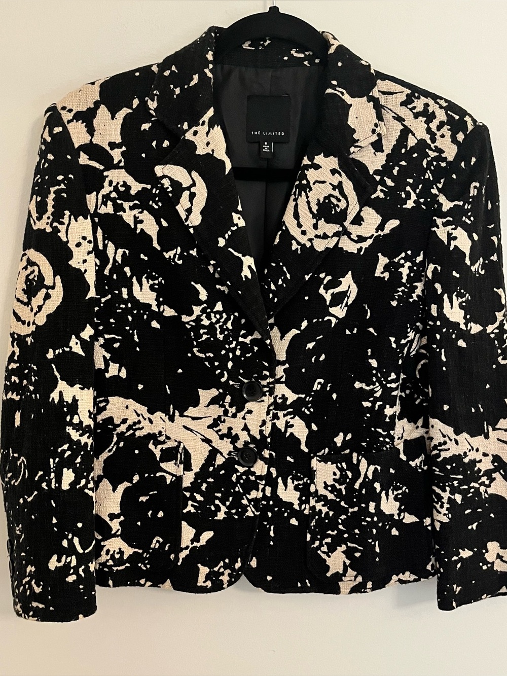 Tan and black lady like jacket 2-button lined